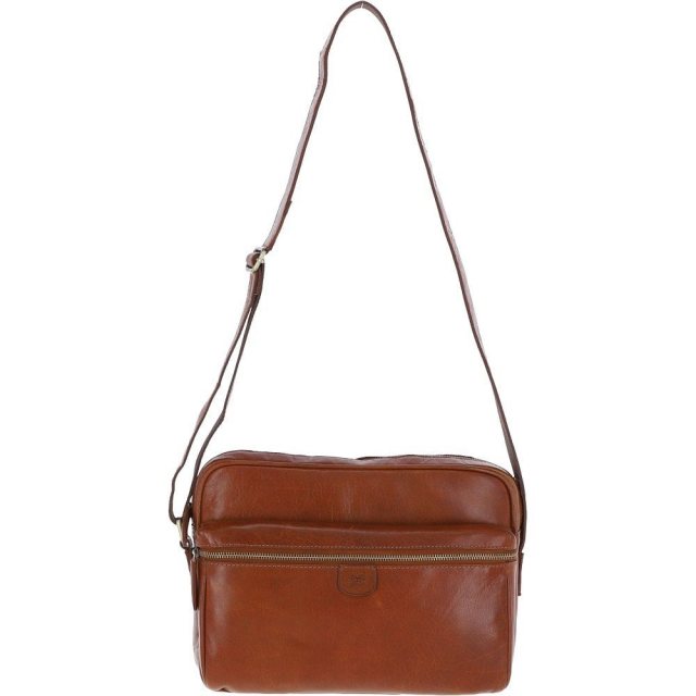 Ashwood Leather Messenger Bag - Honey