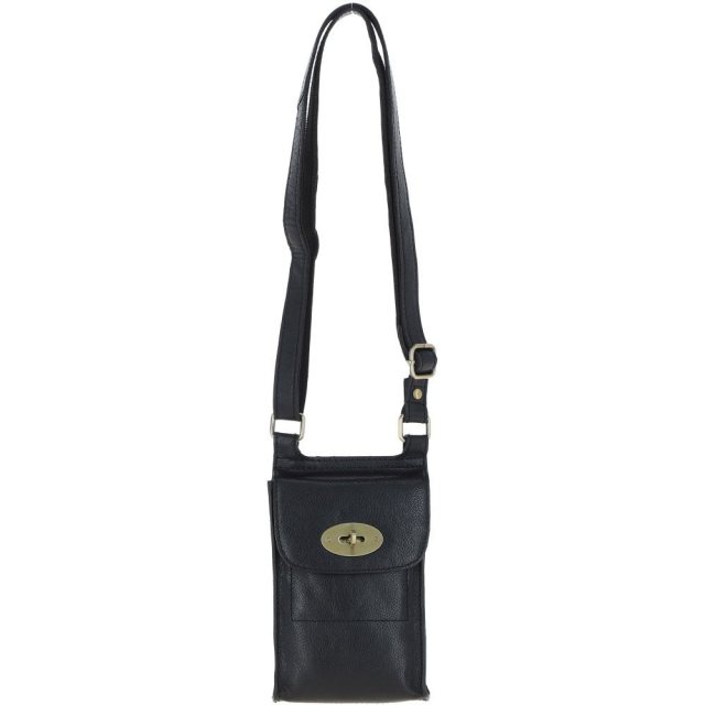 Ashwood Leather Crossbody Smart Phone Bag - Black