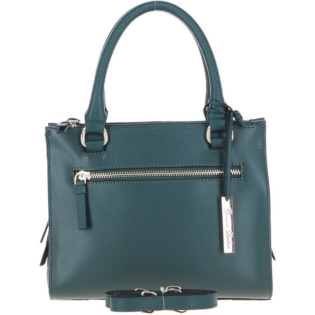 Ashwood Three Section Leather Tote Shoulder Bag - Green