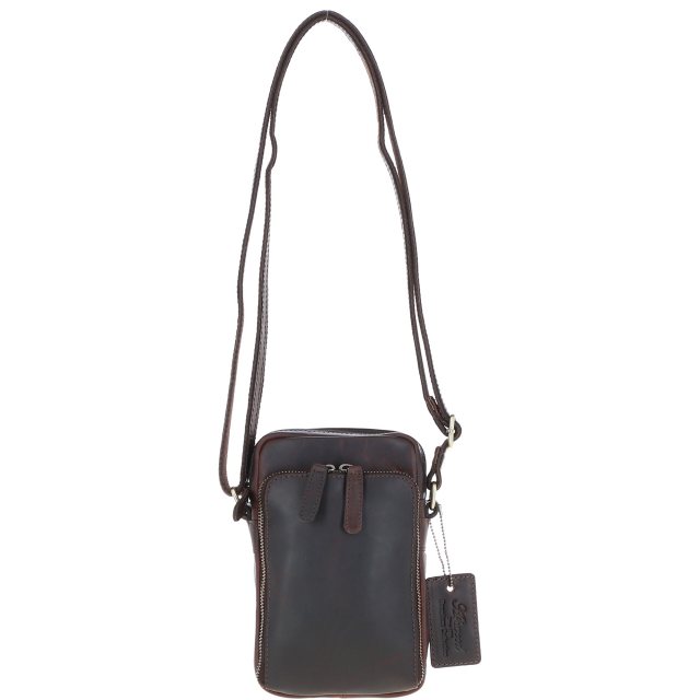 Ashwood Leather Crossbody Smartphone Bag Brown