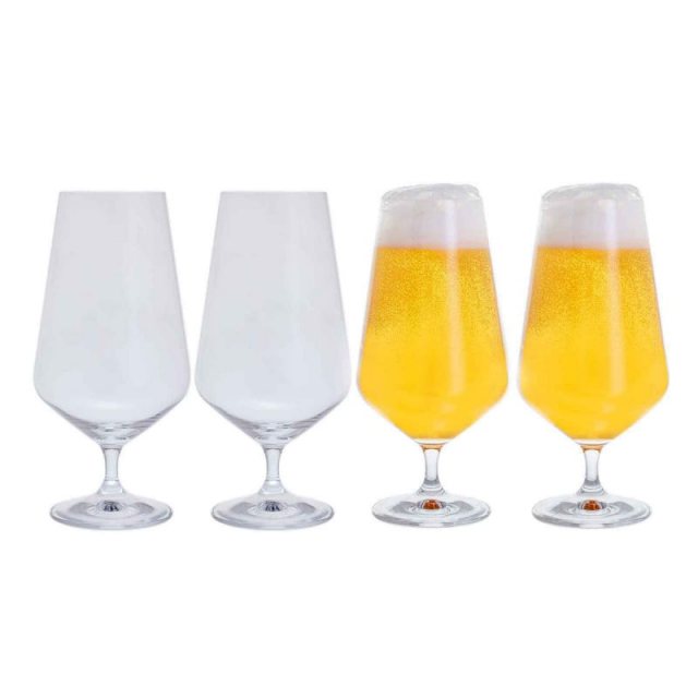 Dartington Crystal Cheers! Beer Glasses - 4 Pack