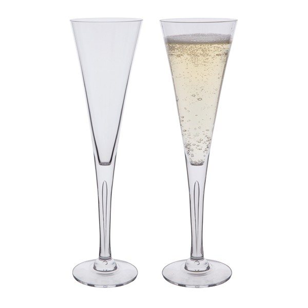 Dartington Crystal Sharon Champagne Flute Set of 2