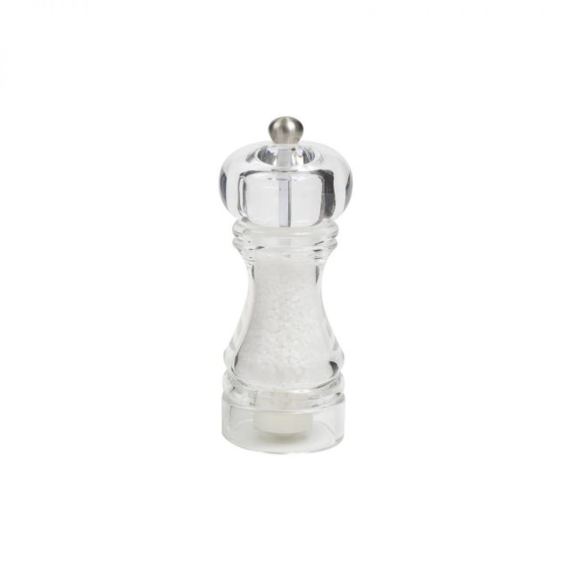 T&G Capstan Salt Mill Clear Acrylic 145mm