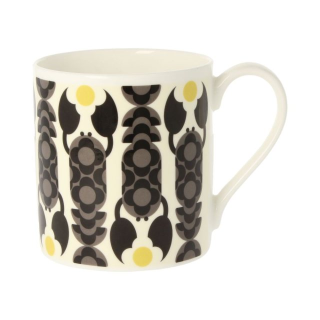 Orla Kiely Orla Kiely Lobster Pot Black Mug