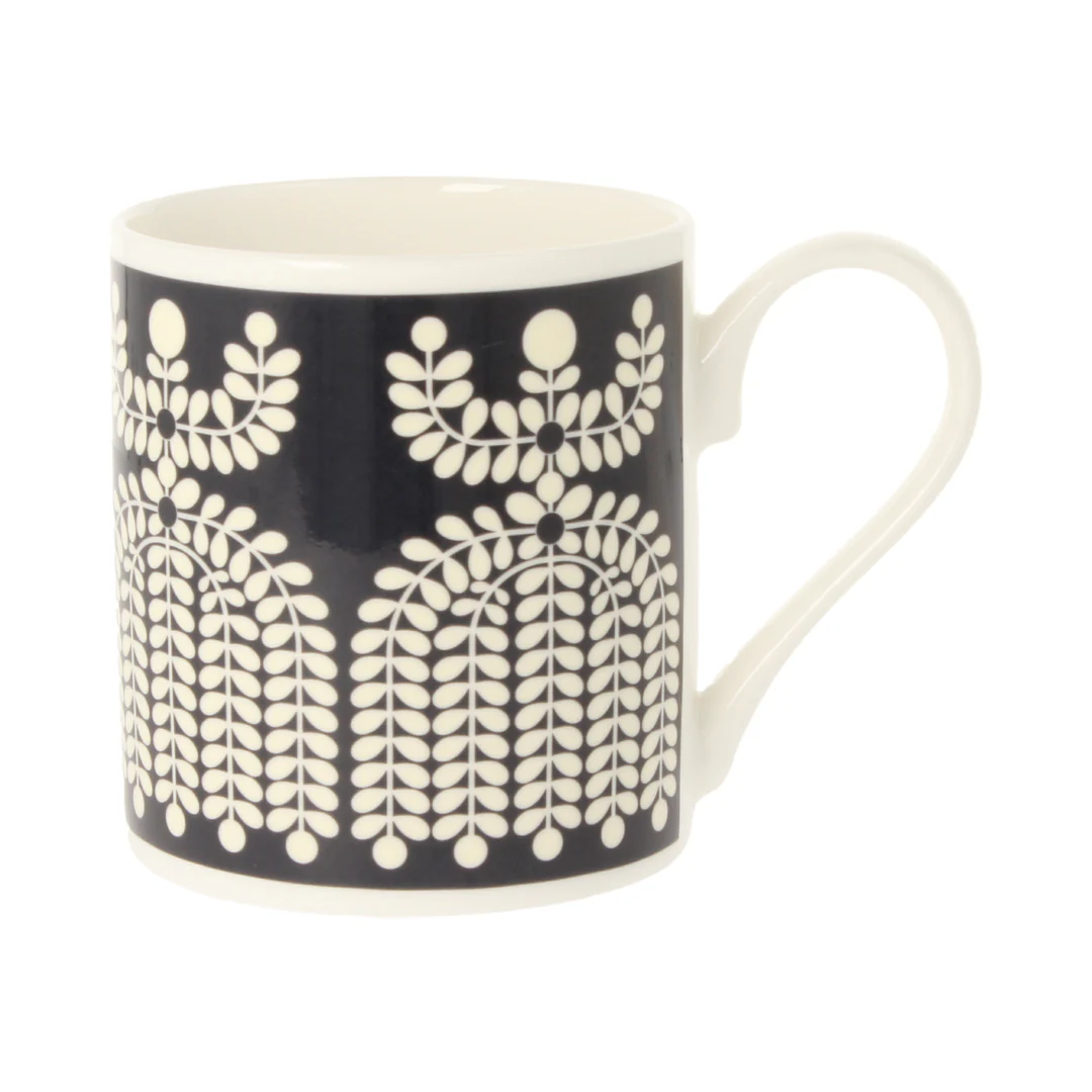 Orla Kiely Folk Girl Navy Mug