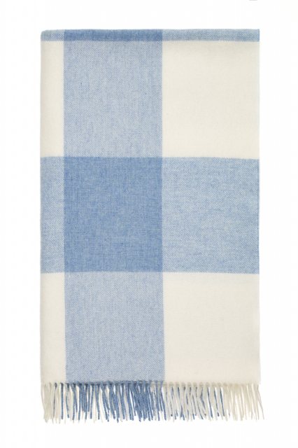 Portmeirion Angel Merino Wool Throw - Aqua
