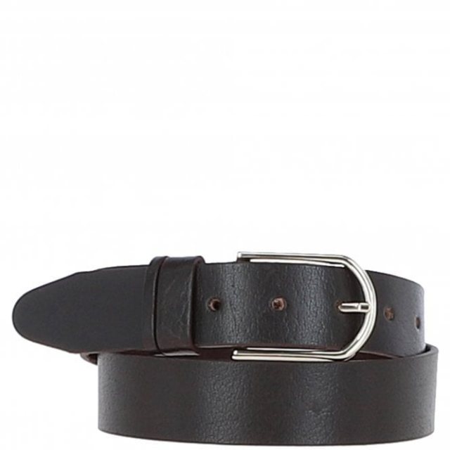 Ashwood Leather Ladies Leather Belt 3.5cm Brown