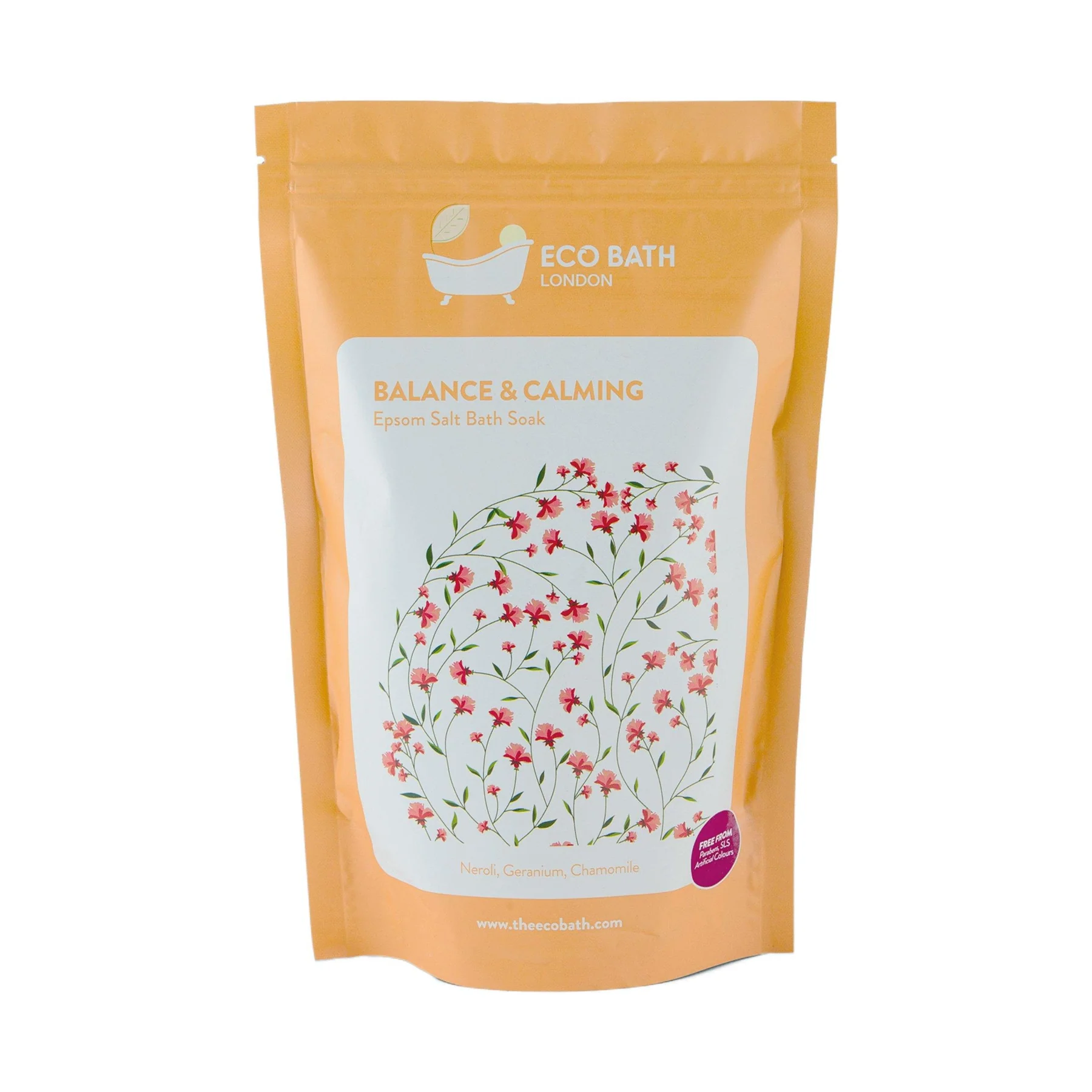 Eco Bath Balance & Calming Epsom Salt Bath Soak Pouch 1000g