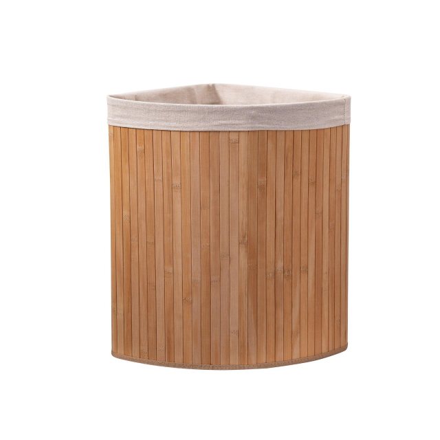 Eco Bath Bamboo Laundry Basket With Lid Triangle