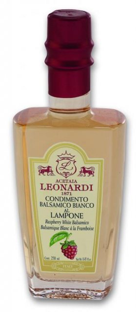 Leonardi Condimento Balsamico Bianco Al Lampone - Raspberry White Balsamico 250ml