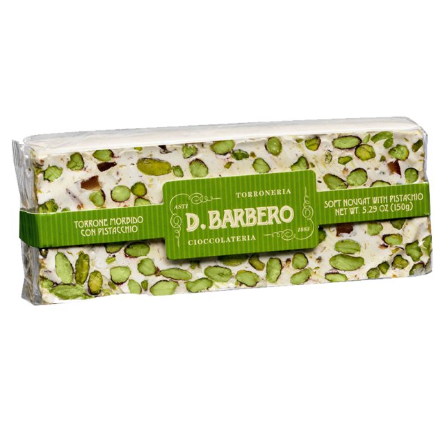 Davide Barbero Soft Pistachio Nougat Bar 150g