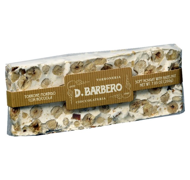 Davide Barbero Soft Nougat with Piedmont Hazelnut Bar 200g