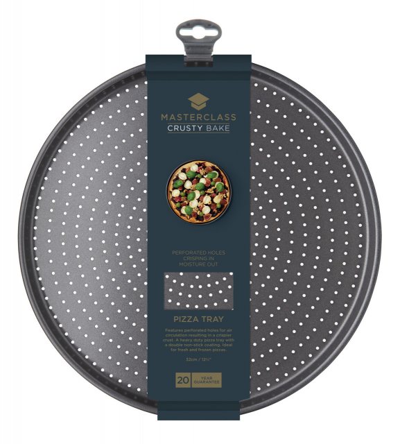 MasterClass Crusty Bake Non-Stick Pizza Tray Carbon Steel 32cm
