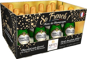 Abtey Card Crate Of 12 Marc de Champagne Liqueurs 155g