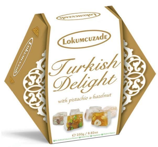 Lokumcuzade Turkish Delight Pistachio & Hazelnut 250g