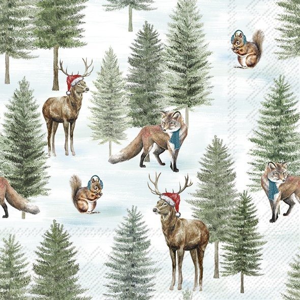 IHR Nordic Winter Animals Napkins
