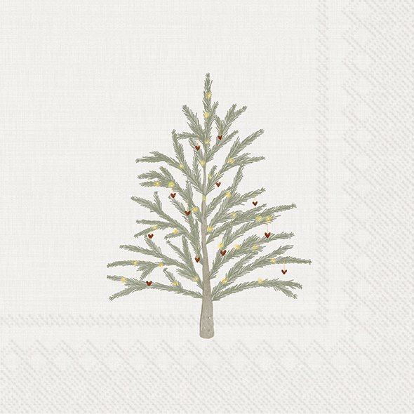 IHR Napkins Little Tree Cream