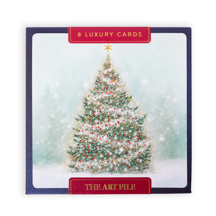 Christmas Tree Luxury Christmas Cards - 8 Pack