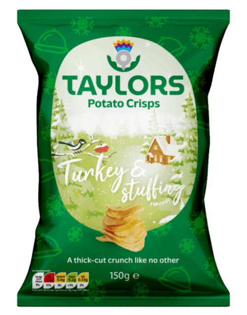 Taylors Festive Turkey & Stuffing Potato Crisps 150g