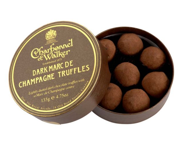 Charbonnel et Walker Dark Marc de Champagne Truffles 135g