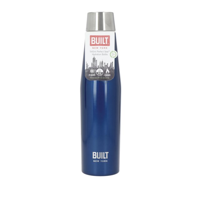 Built Perfect Seal Midnight Blue Hydration Bottle 540ml