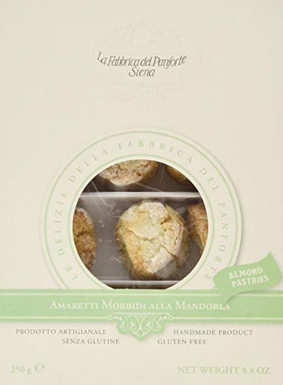 La Fabbrica del Panforte Amaretti Morbidi Mandorla, Soft Gluten Free Amaretti  250g