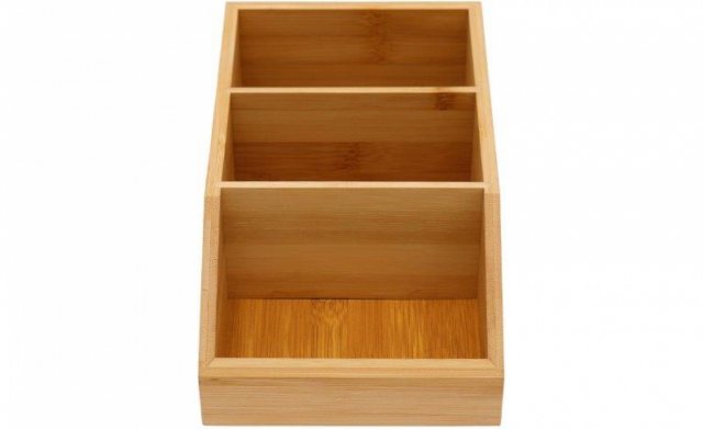 Bamboo Bathroom Organiser Box