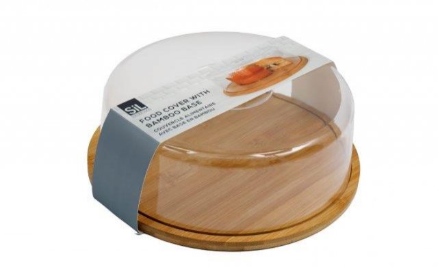 Round Food Cover with Bamboo Base