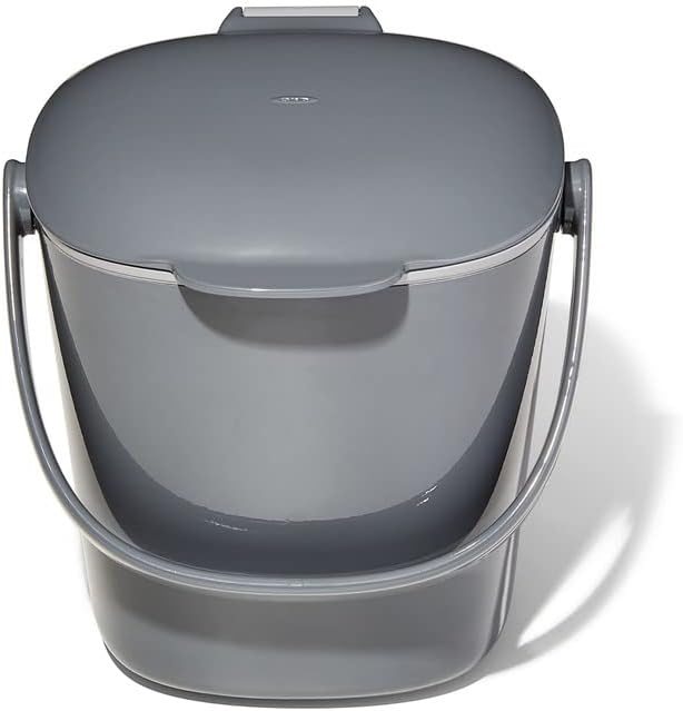 OXO Good Grips Easy Clean Compost Bin Charcoal 2.83L