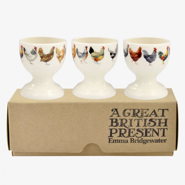 Emma Bridgewater Rise & Shine Set of 3 Egg Cups Boxed