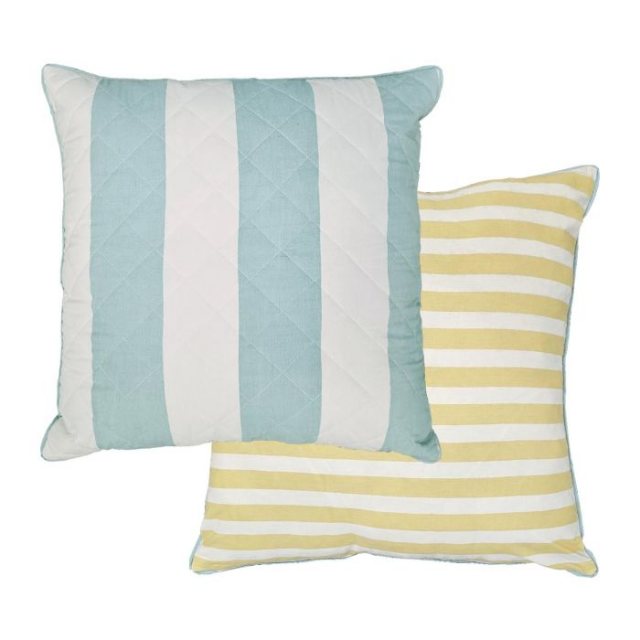 Laura Ashley Lille Stripe Seaspray Feather Cushion