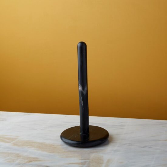 Salerno Black Marble Paper Towel Holder