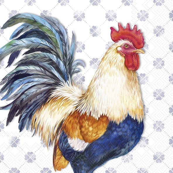 IHR Napkins Albert Rooster Blue