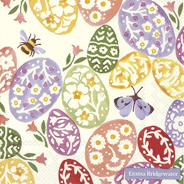 Emma Bridgewater Napkins - Easter Eggs Cream