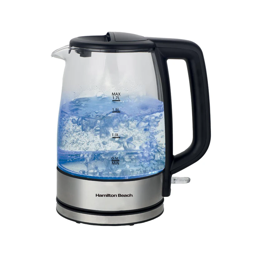 Hamilton Beach 1.7L Illuminating Glass Kettle