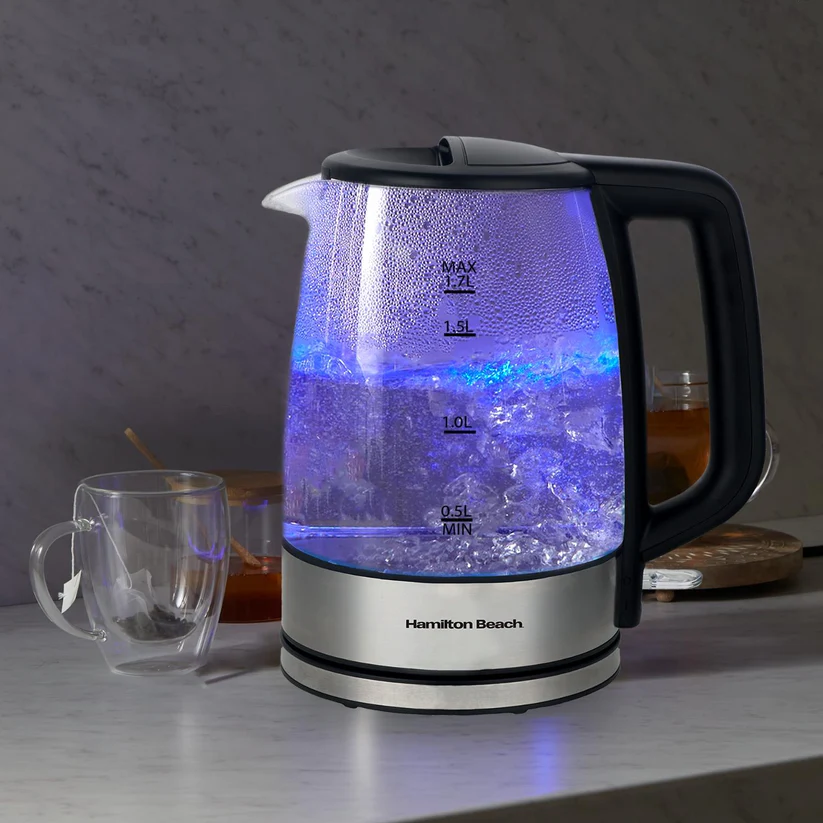 illuminating glass kettle