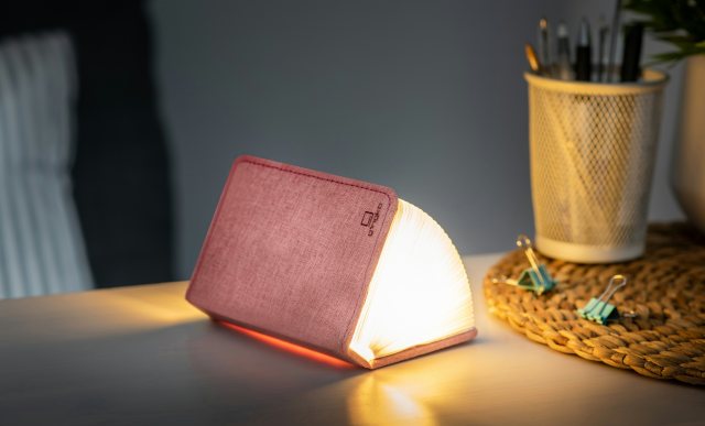 Gingko Gingko Mini Smart Book Light Pink Fabric