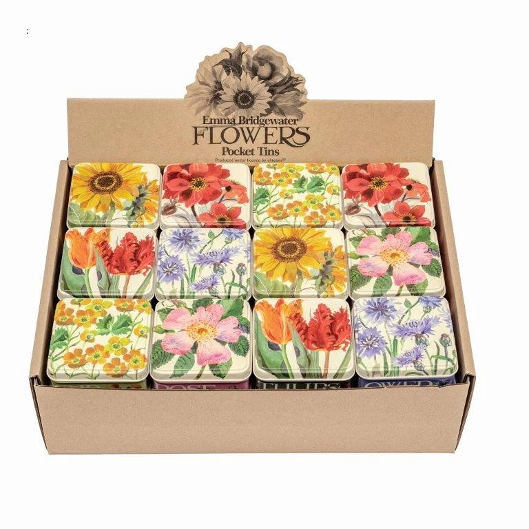 Emma Bridgewater Flowers Square Pocket Tin