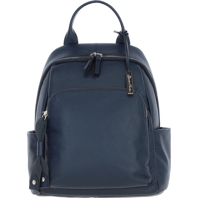 Ashwood Leather Backpack Navy X-37