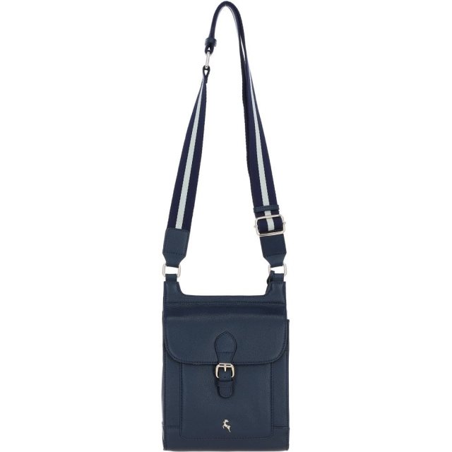 Ashwood Leather Exquisite Crossbody Bag Navy X-33