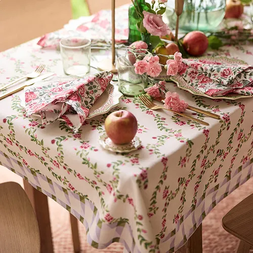 Cath Kidston Dolly Rose Tablecloth 200x130cm | At