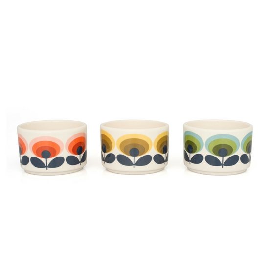 Orla Kiely Yvonne Ellen Slogan Cereal Bowls - Set of 4