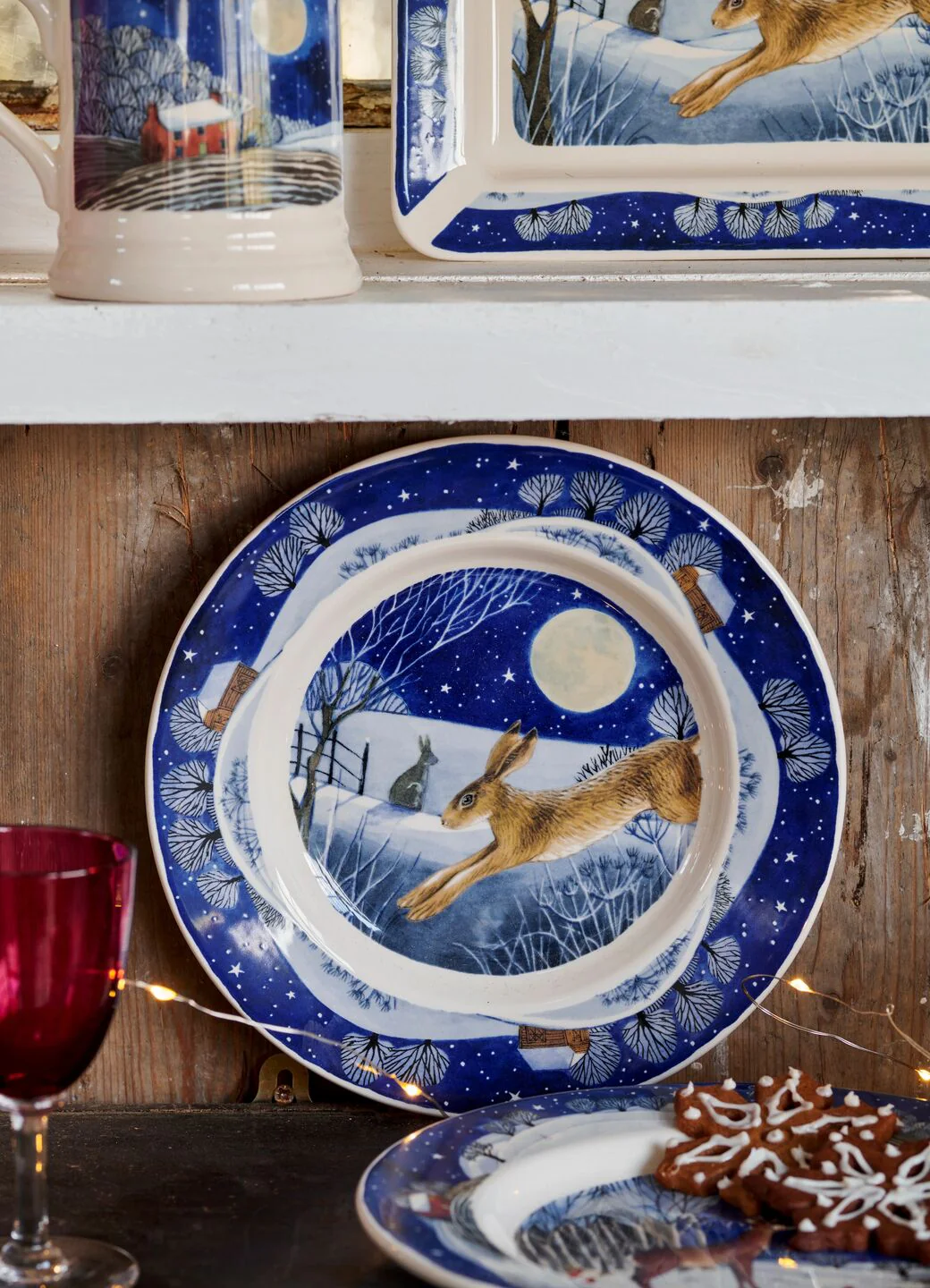 Emma Bridgewater Midnight Hare 8 1/2 Inch Plate |At Portmeirion