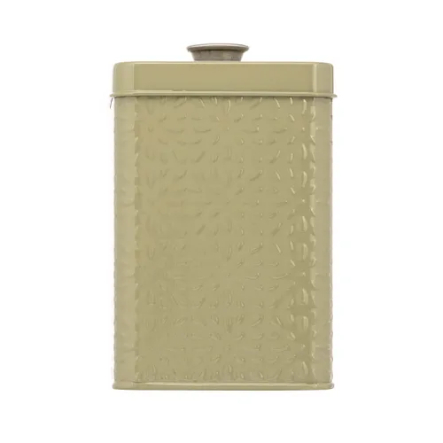 Artisan Street Embossed Canister - Moss