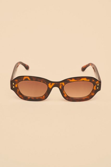 Powder UK Limited Edition Honey in Petal/nude sunglasses w/print hard case-NWT Limited Edition Honey Sunglasses - Tortoiseshell – Powder-uk main image 4