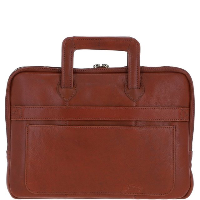 Ashwood Leather Men s Laptop Bag Tan PL45