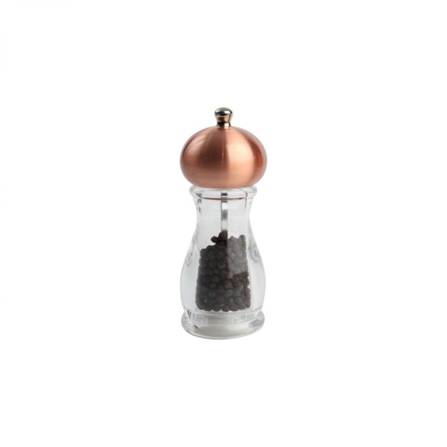 T&G Globe Pepper Mill Clear & Copper