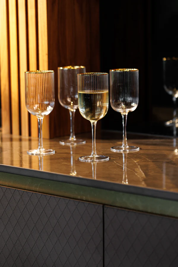 mikasa white wine glasses