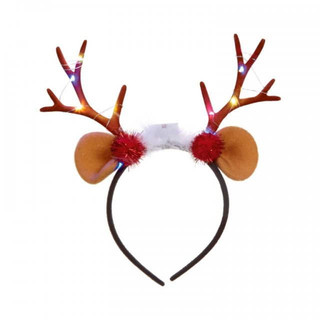 Premier Christmas Lit Reindeer Antler Novelty Headband
