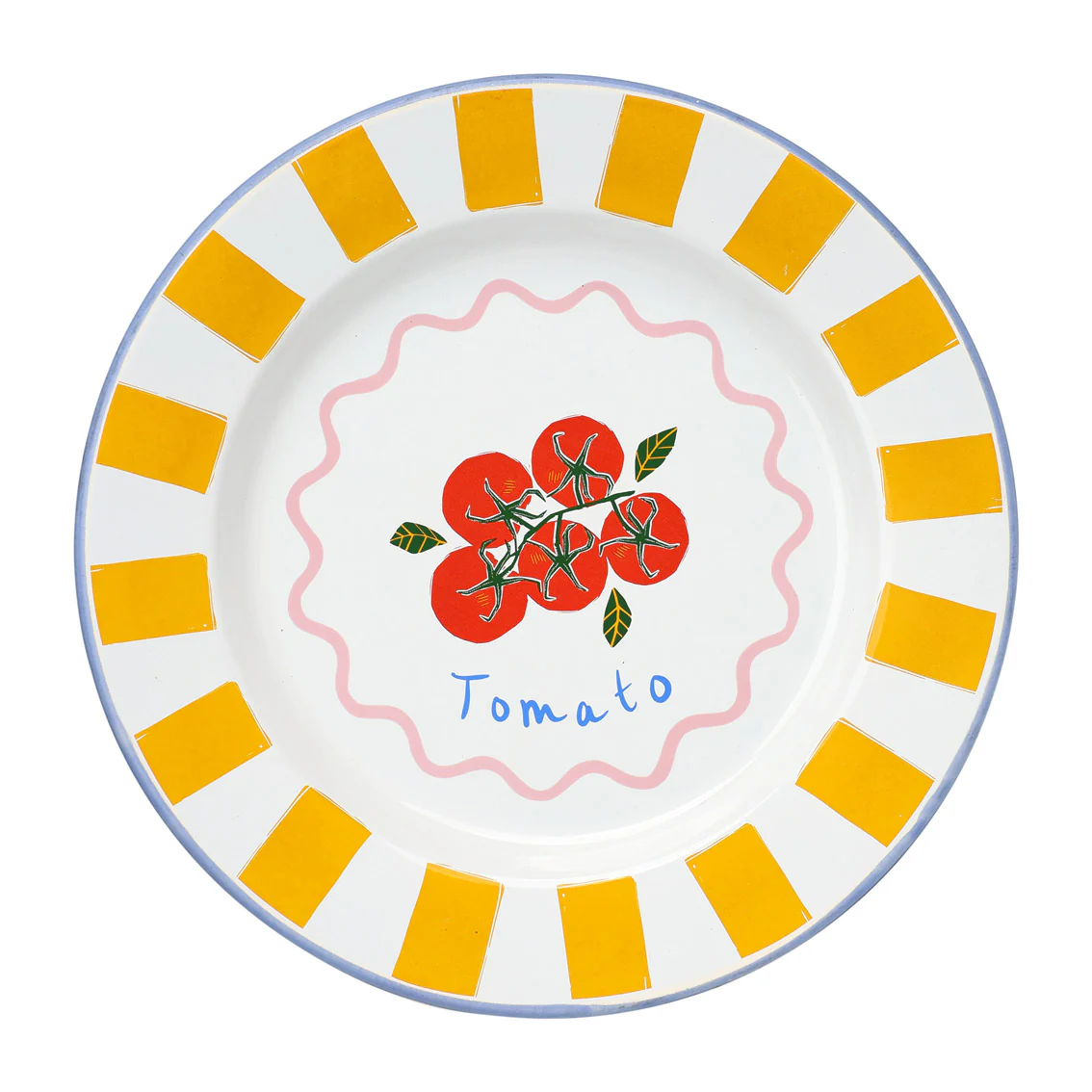Talking Tables Bon Appetit Enamel Plate Tomato - 25cm
